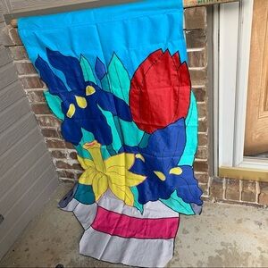 FLAG (WATERING CAN WITH BOUQUET OF FLOWERS)
